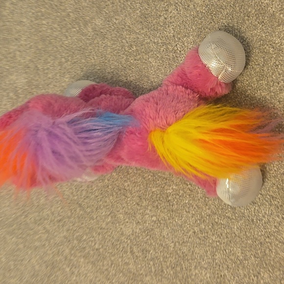 Crystal Aurora World Plush Pink Unicorn Toy 12" - Picture 7 of 7